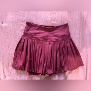 Gold Hinge Pleated Skort
